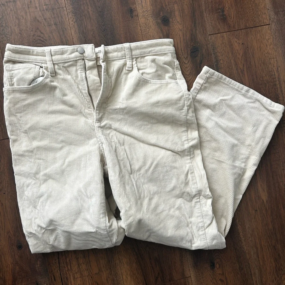 Universal Thread Cream Corduroy Wide-Leg Pants - Picture 1 of 2